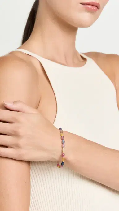JIA JIA 14k Large Rainbow Sapphire Candy Bracelet | Thumbnail 3