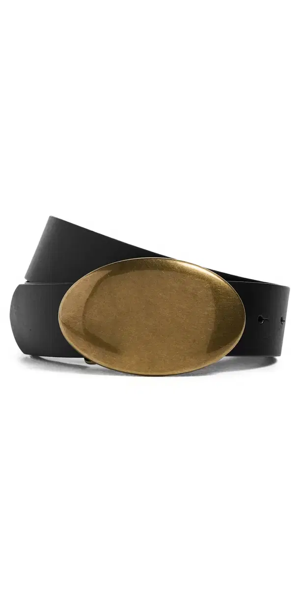 Madewell Oval-Buckle Belt True Black
