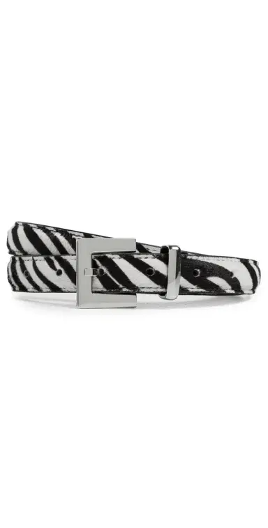 ANINE BING Nicola Belt Zebra | Thumbnail 1 ANINE BING Nicola Belt Zebra | Thumbnail 1