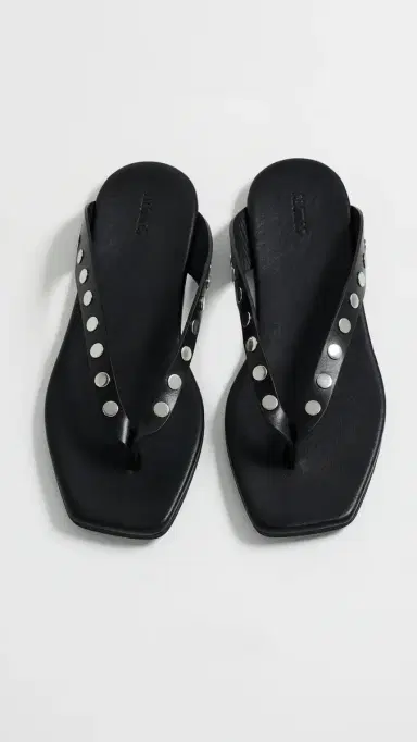 ALOHAS Ola Studs Black Leather Sandals Studs Black 36 | Thumbnail 5 ALOHAS Ola Studs Black Leather Sandals Studs Black 36 | Thumbnail 5