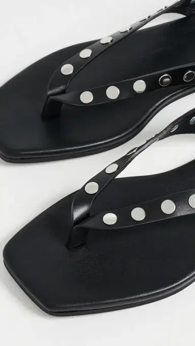 ALOHAS Ola Studs Black Leather Sandals Studs Black 36 | Thumbnail 6 ALOHAS Ola Studs Black Leather Sandals Studs Black 36 | Thumbnail 6