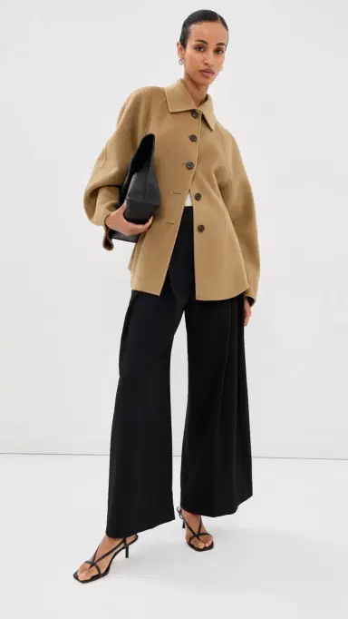 RÓHE Double-Faced Sculptural Jacket Camel 40 | Thumbnail 5
