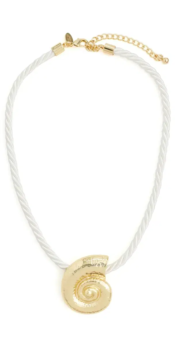 Kenneth Jay Lane Rope Necklace Gold/White One Size
