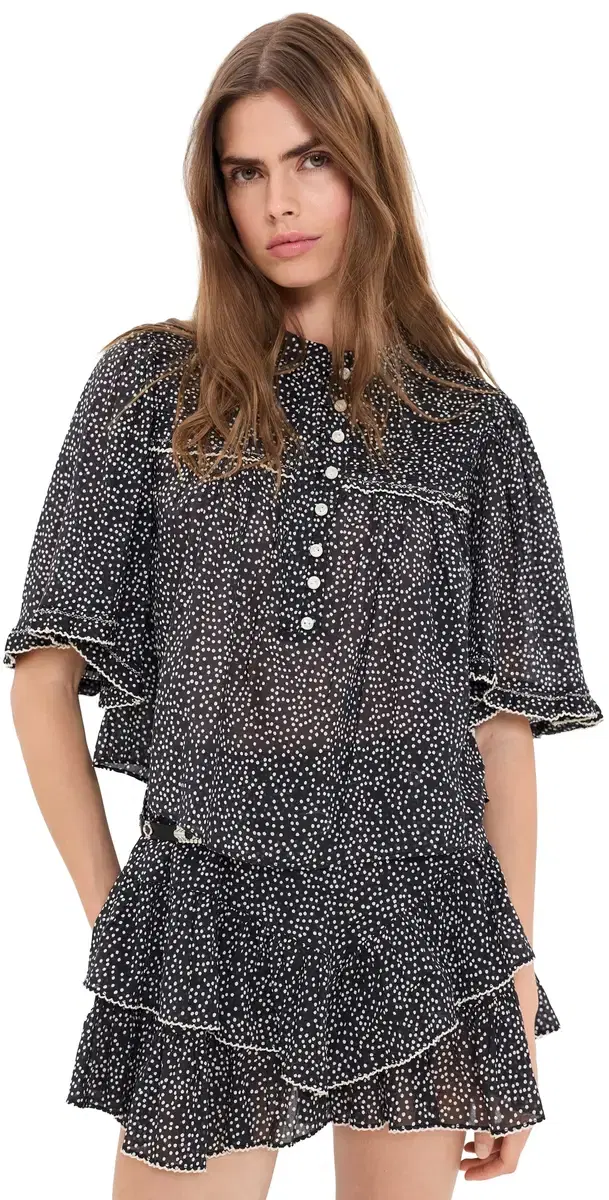 Isabel Marant Étoile Douna Blouse Black/Ecru