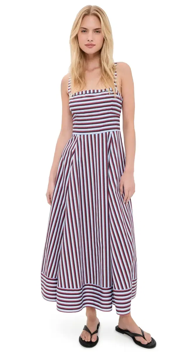 Hill House Home The argot idi Dress Red/White/Blue Stripe
