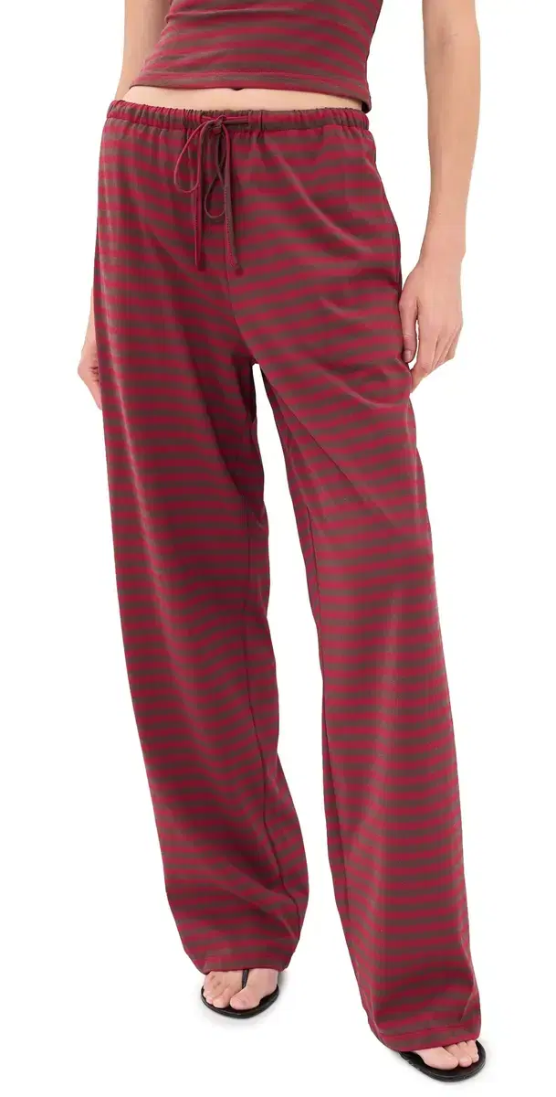 Lioness Bloom Pants CHOCOATE WINE STRIPE