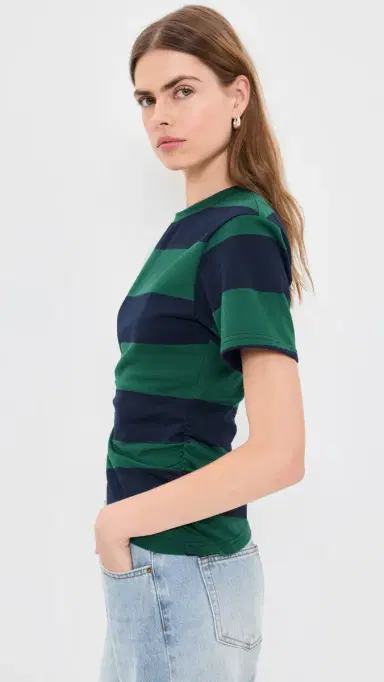 LIONESS In Transit Tee Forest Stripe L | Thumbnail 4 LIONESS In Transit Tee Forest Stripe L | Thumbnail 4
