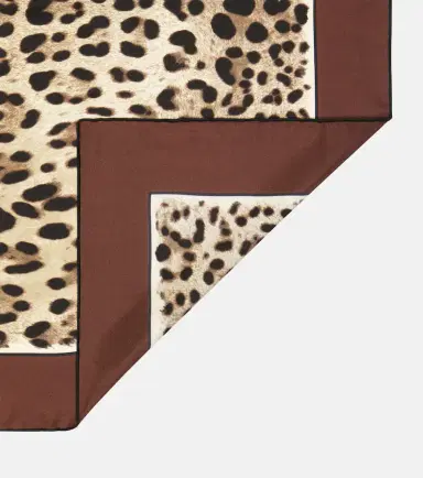 Dolce & Gabbana Leopard-print silk scarf | Thumbnail 3