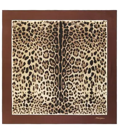 Dolce & Gabbana Leopard-print silk scarf | Thumbnail 1