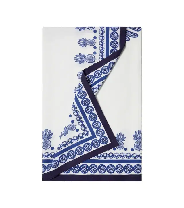 La DoubleJ Big Pineapple Blu Medium tablecloth