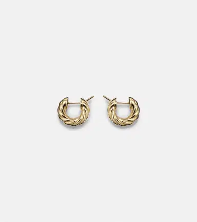 David Yurman 18kt gold hoop earrings | Thumbnail 2