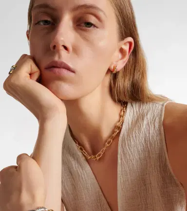 David Yurman 18kt gold hoop earrings | Thumbnail 3