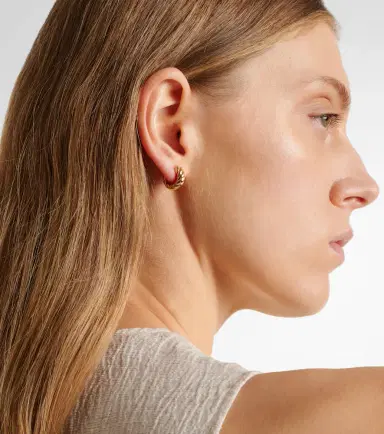 David Yurman 18kt gold hoop earrings | Thumbnail 4