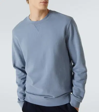 Sunspel Cotton loopback sweatshirt | Thumbnail 3