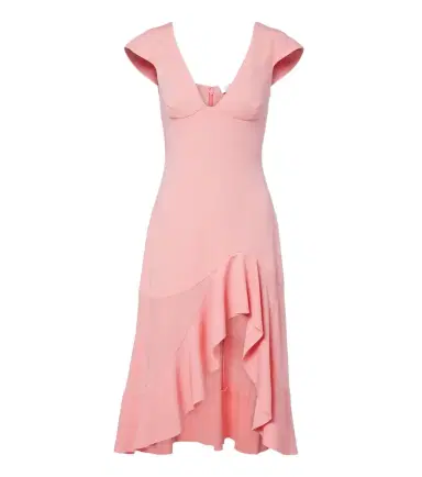 Stella McCartney Frill trim midi dress | Thumbnail 1 Stella McCartney Frill trim midi dress | Thumbnail 1