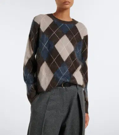 Lisa Yang Margy argyle cashmere sweater | Thumbnail 2