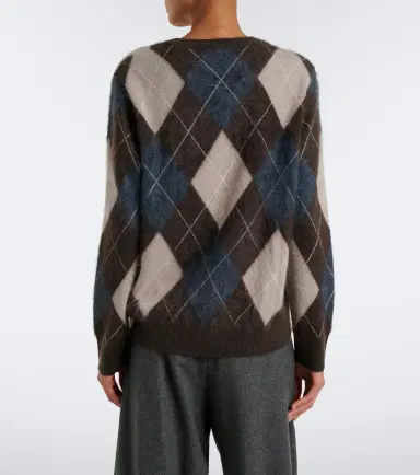 Lisa Yang Margy argyle cashmere sweater | Thumbnail 4
