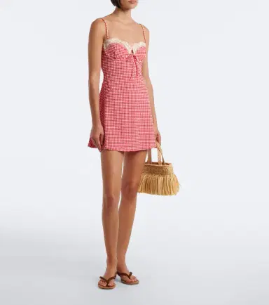 Montce Lena gingham minidress | Thumbnail 3