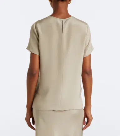 Max Mara Logo silk top | Thumbnail 4 Max Mara Logo silk top | Thumbnail 4
