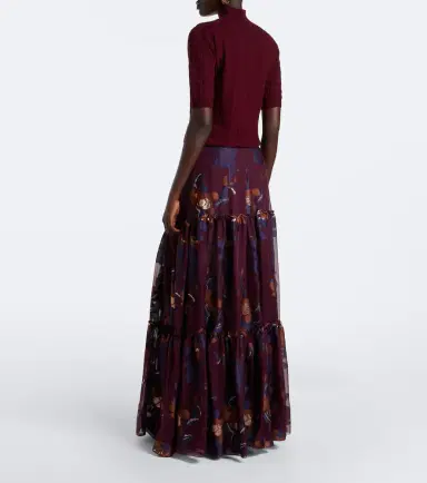 Etro Tiered silk-blend jacquard maxi skirt | Thumbnail 3 Etro Tiered silk-blend jacquard maxi skirt | Thumbnail 3