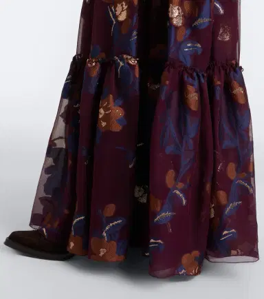 Etro Tiered silk-blend jacquard maxi skirt | Thumbnail 5 Etro Tiered silk-blend jacquard maxi skirt | Thumbnail 5