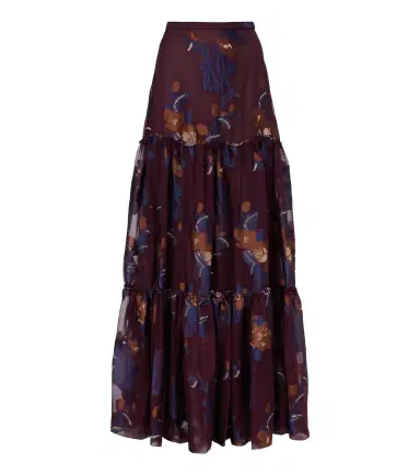 Etro Tiered silk-blend jacquard maxi skirt | Thumbnail 1 Etro Tiered silk-blend jacquard maxi skirt | Thumbnail 1