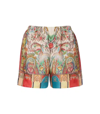 Etro Paisley silk satin shorts | Thumbnail 1 Etro Paisley silk satin shorts | Thumbnail 1