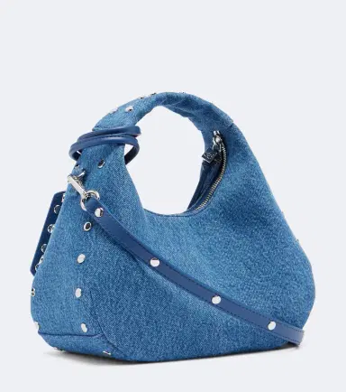 Ganni Mini denim top-handle bag | Thumbnail 3 Ganni Mini denim top-handle bag | Thumbnail 3
