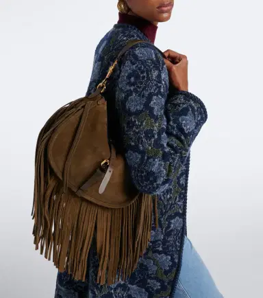 Etro Pony Medium suede shoulder bag | Thumbnail 5