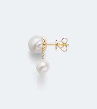 Sophie Bille Brahe Lou Perle 14kt gold single earring with freshwater pearls | Thumbnail 2
