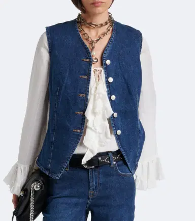 7 For All Mankind Lady denim vest | Thumbnail 2