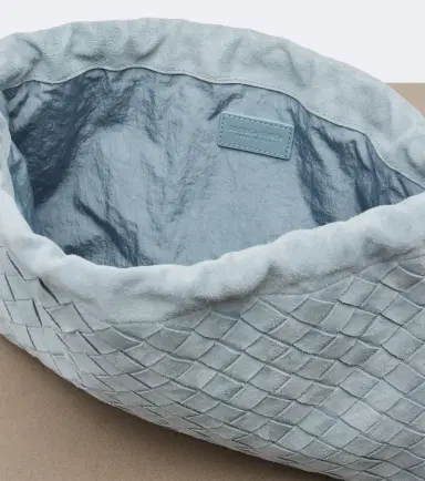 Bottega Veneta Dustbag Intrecciato Small suede pouch | Thumbnail 2