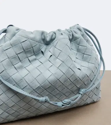 Bottega Veneta Dustbag Intrecciato Small suede pouch | Thumbnail 3