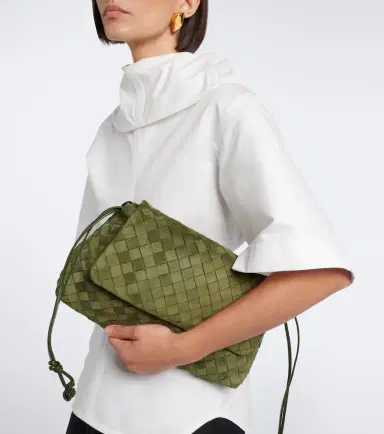 Bottega Veneta Giorno Intrecciato suede crossbody bag | Thumbnail 5 Bottega Veneta Giorno Intrecciato suede crossbody bag | Thumbnail 5