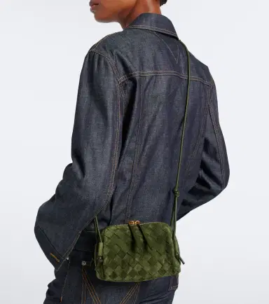 Bottega Veneta Concert Intrecciato Mini suede crossbody bag | Thumbnail 6