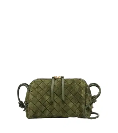 Bottega Veneta Concert Intrecciato Mini suede crossbody bag | Thumbnail 1