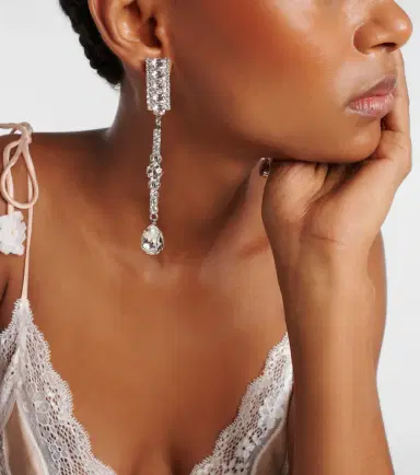 Magda Butrym Crystal-embellished drop earrings | Thumbnail 5