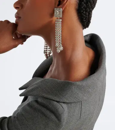 Magda Butrym Crystal-embellished drop earrings | Thumbnail 5 Magda Butrym Crystal-embellished drop earrings | Thumbnail 5