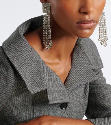 Magda Butrym Crystal-embellished drop earrings | Thumbnail 6 Magda Butrym Crystal-embellished drop earrings | Thumbnail 6