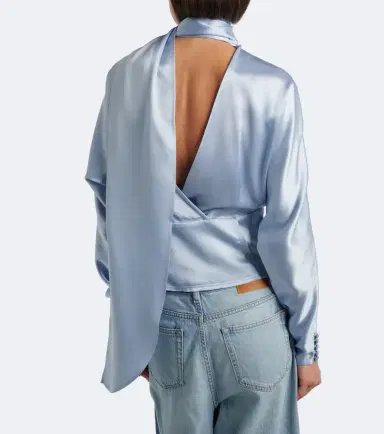 Ganni Scarf-detail blouse | Thumbnail 5 Ganni Scarf-detail blouse | Thumbnail 5