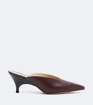 Le Monde Béryl Le Monde Béryl Petra leather mules | Thumbnail 3