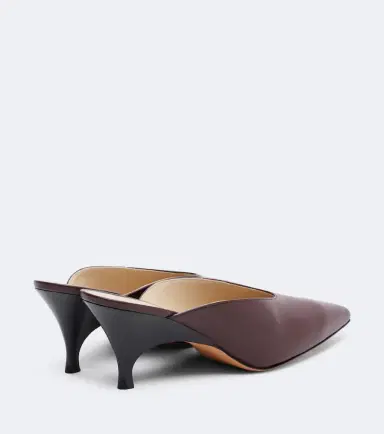 Le Monde Béryl Le Monde Béryl Petra leather mules | Thumbnail 4