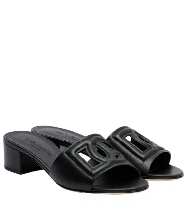 Dolce & Gabbana DG leather mules | Thumbnail 1