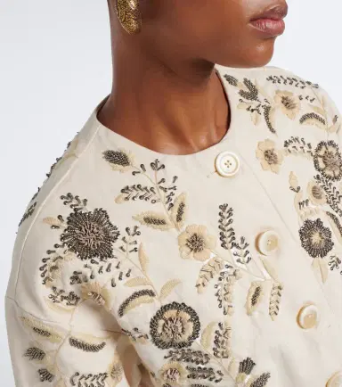 Veronica Beard Emeren embroidered cotton jacket | Thumbnail 6 Veronica Beard Emeren embroidered cotton jacket | Thumbnail 6