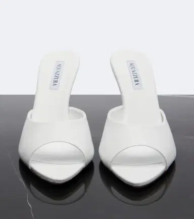 Aquazzura Bisous leather mules | Thumbnail 4 Aquazzura Bisous leather mules | Thumbnail 4