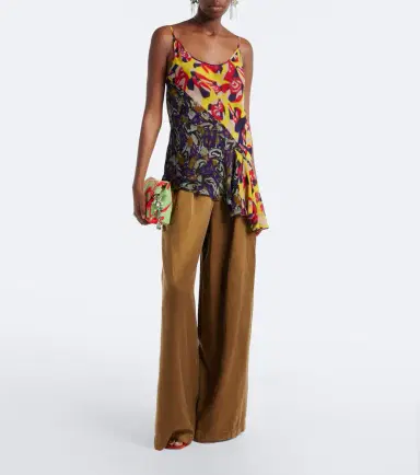Dries Van Noten Printed asymmetric top | Thumbnail 4