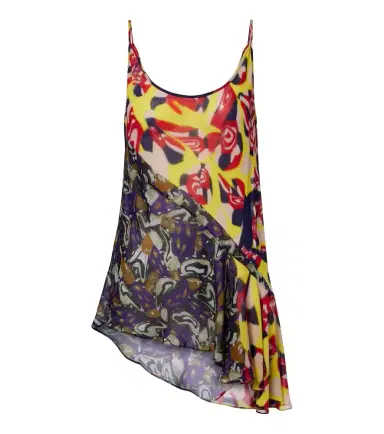 Dries Van Noten Printed asymmetric top | Thumbnail 1