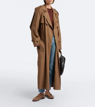 Saint Laurent Oversized double-breasted trench coat | Thumbnail 2 Saint Laurent Oversized double-breasted trench coat | Thumbnail 2