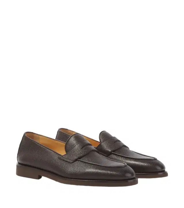 Leather penny loafers