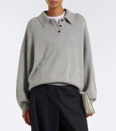 Lisa Yang Etta cashmere polo sweater | Thumbnail 3 Lisa Yang Etta cashmere polo sweater | Thumbnail 3